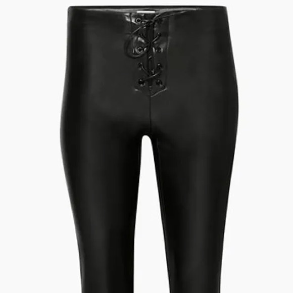 Aritzia ‘Wilfred’ Vegan Leather Lace-up Elementary Pant - Picture 5 of 5